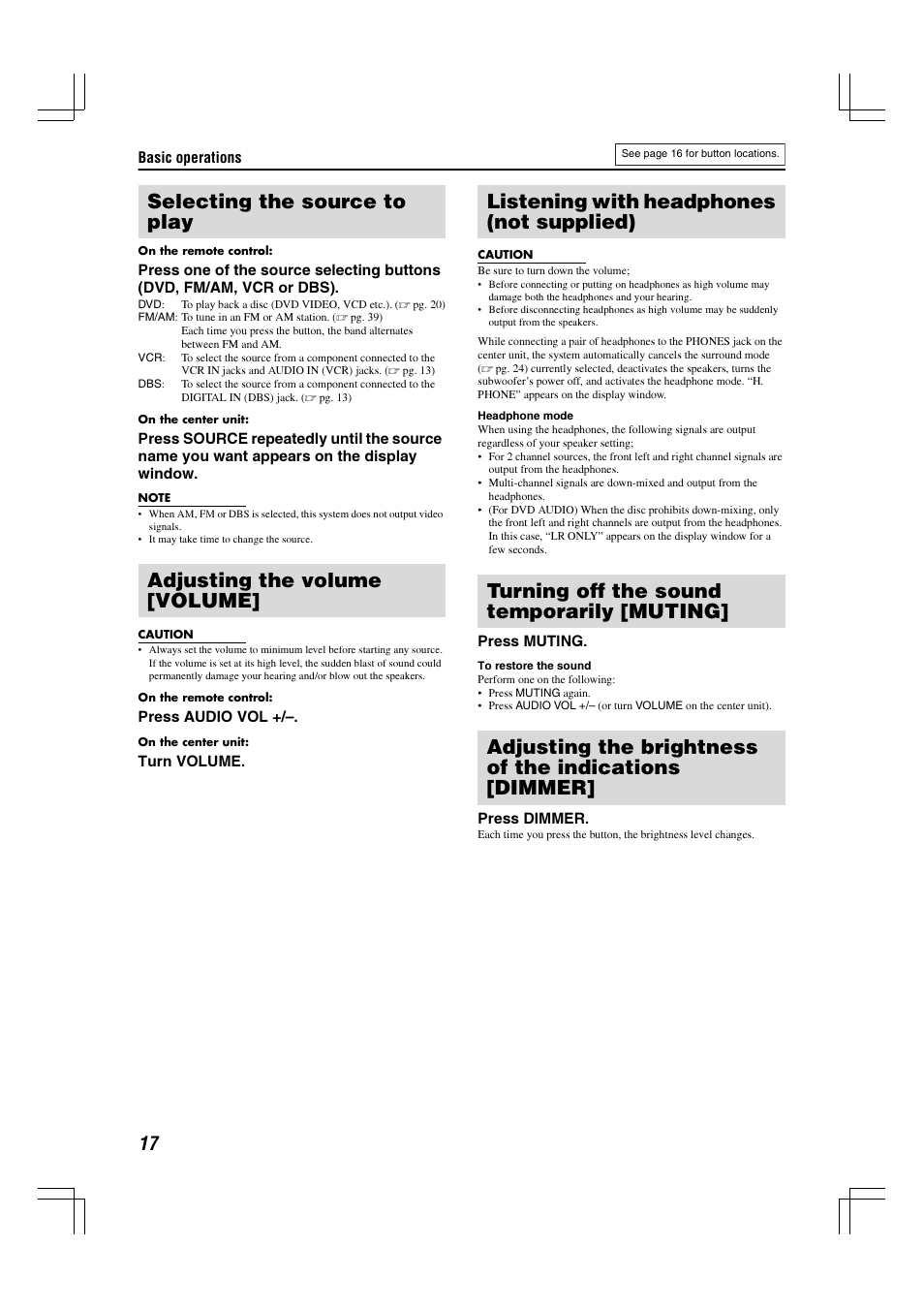 JVC TH-C7 TH-C6 User Manual | Page 20 / 51