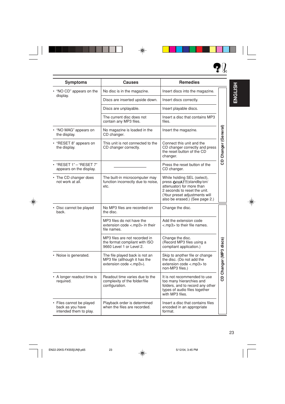 English | JVC GET0241-001B User Manual | Page 23 / 26