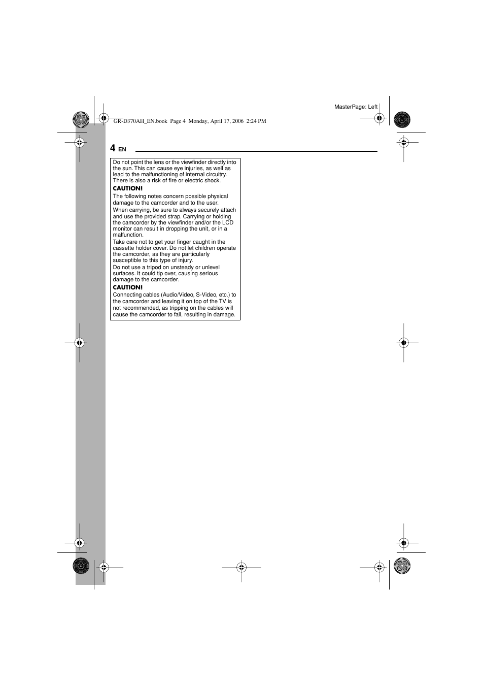 JVC GR-D370AH User Manual | Page 4 / 72