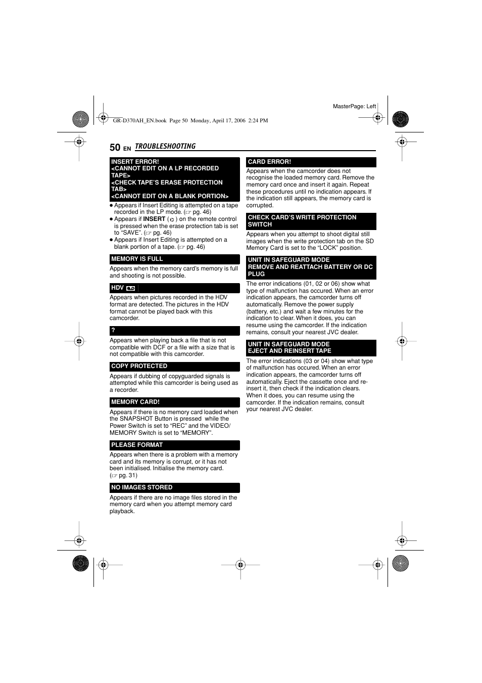 Pg. 50), Pg. 50 | JVC GR-D370AH User Manual | Page 50 / 72