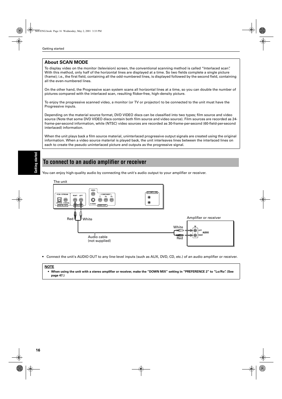 About scan mode | JVC XV-S60 User Manual | Page 18 / 60