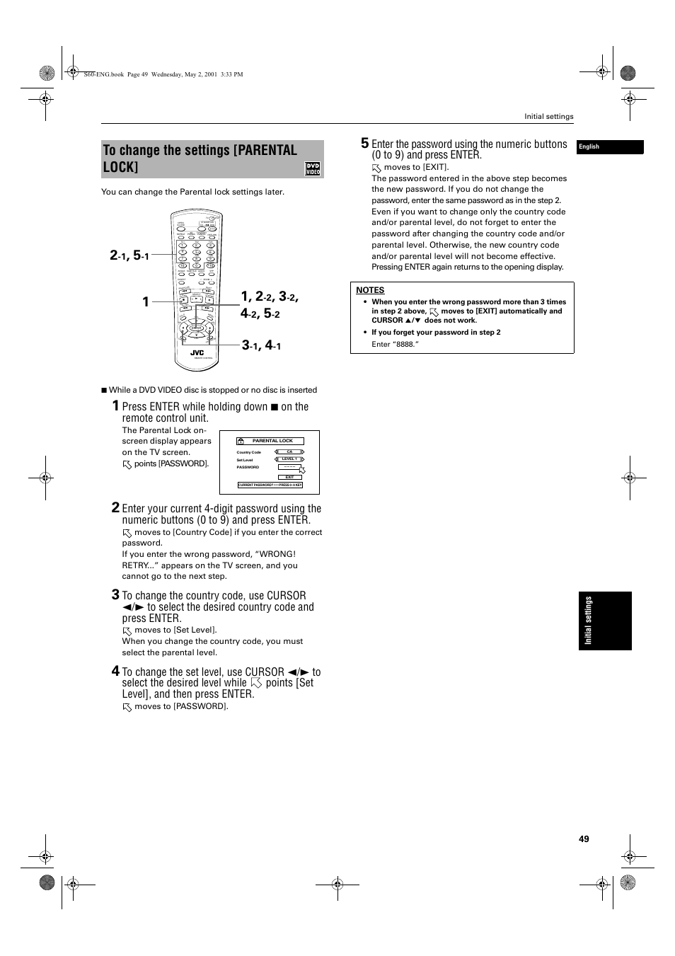 Moves to [password | JVC XV-S60 User Manual | Page 51 / 60