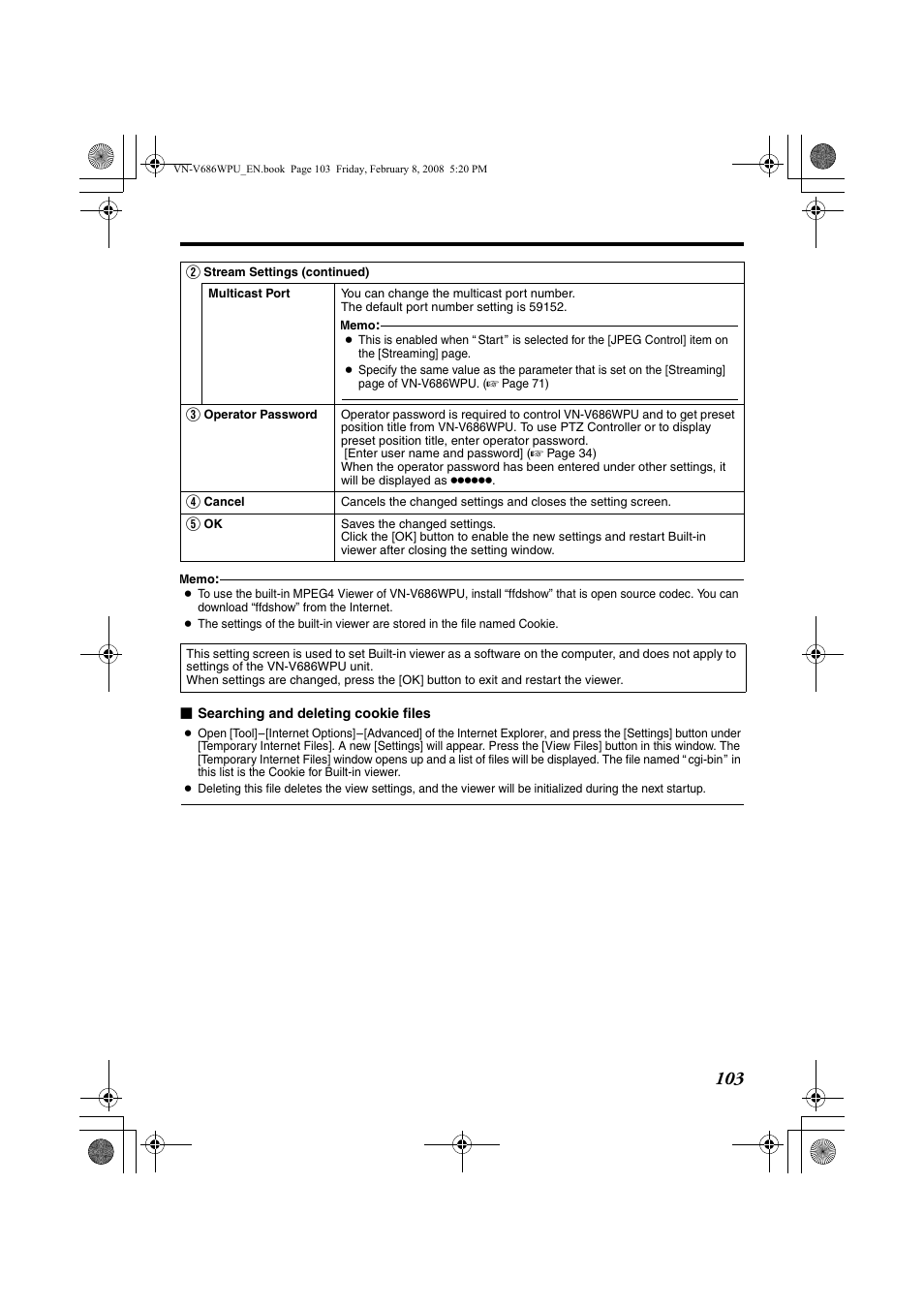 JVC VN-V686WPU User Manual | Page 103 / 119