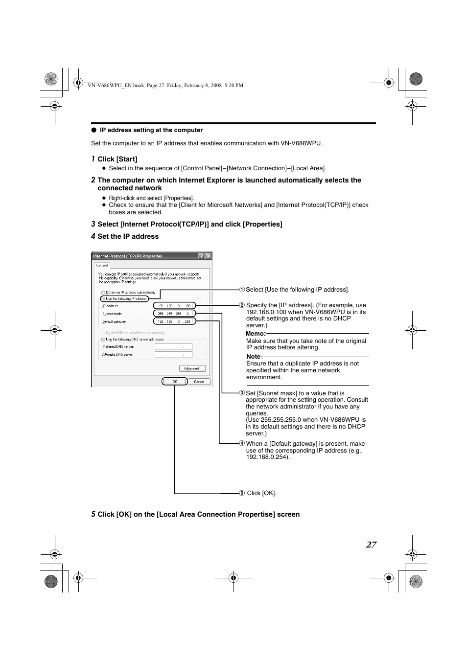 JVC VN-V686WPU User Manual | Page 27 / 119