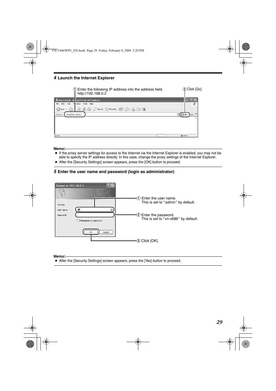 JVC VN-V686WPU User Manual | Page 29 / 119