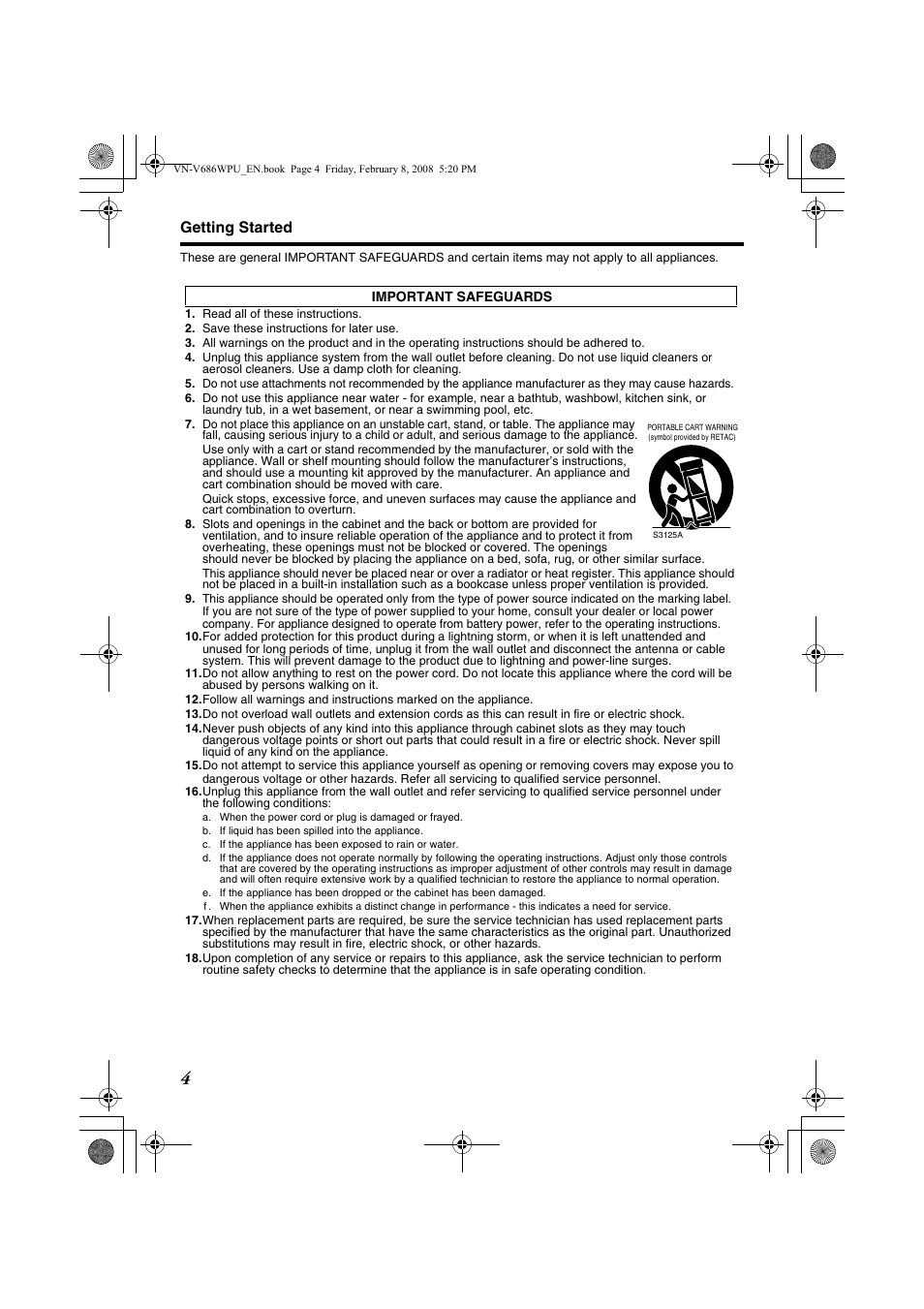 JVC VN-V686WPU User Manual | Page 4 / 119
