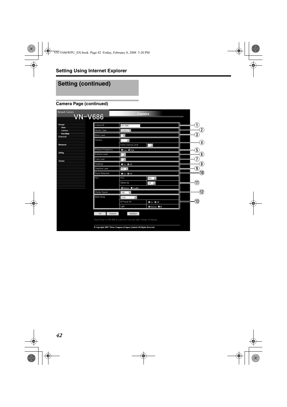 JVC VN-V686WPU User Manual | Page 42 / 119