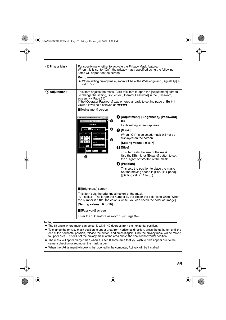 JVC VN-V686WPU User Manual | Page 63 / 119