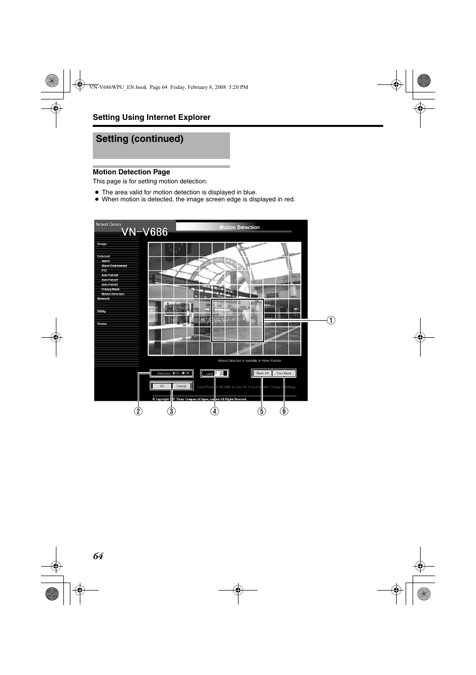 Setting (continued) | JVC VN-V686WPU User Manual | Page 64 / 119