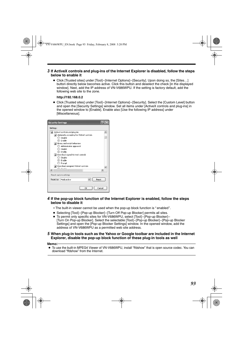 JVC VN-V686WPU User Manual | Page 93 / 119