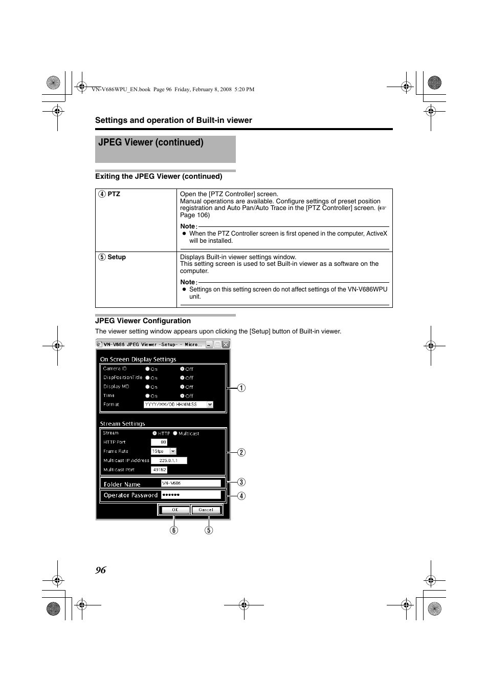 Jpeg viewer (continued) | JVC VN-V686WPU User Manual | Page 96 / 119