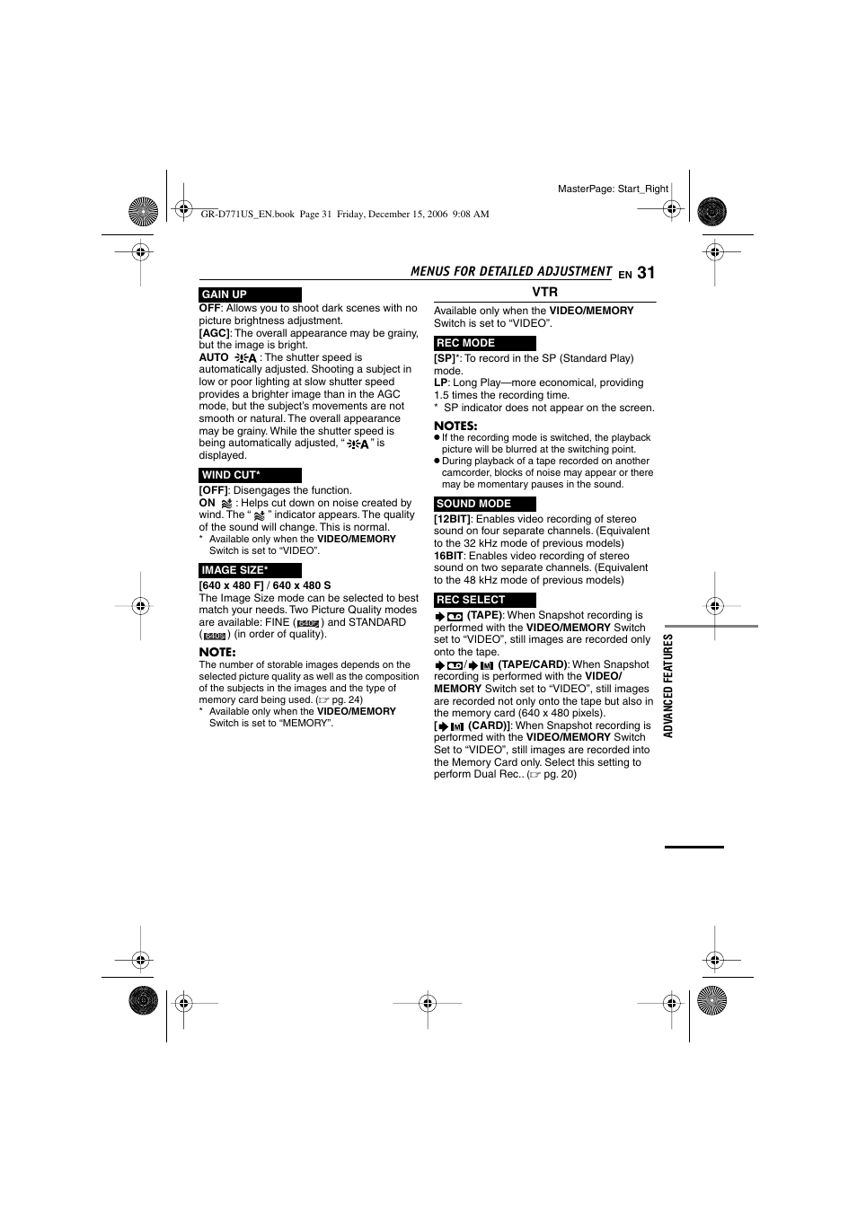 JVC GR-D771U User Manual | Page 31 / 48