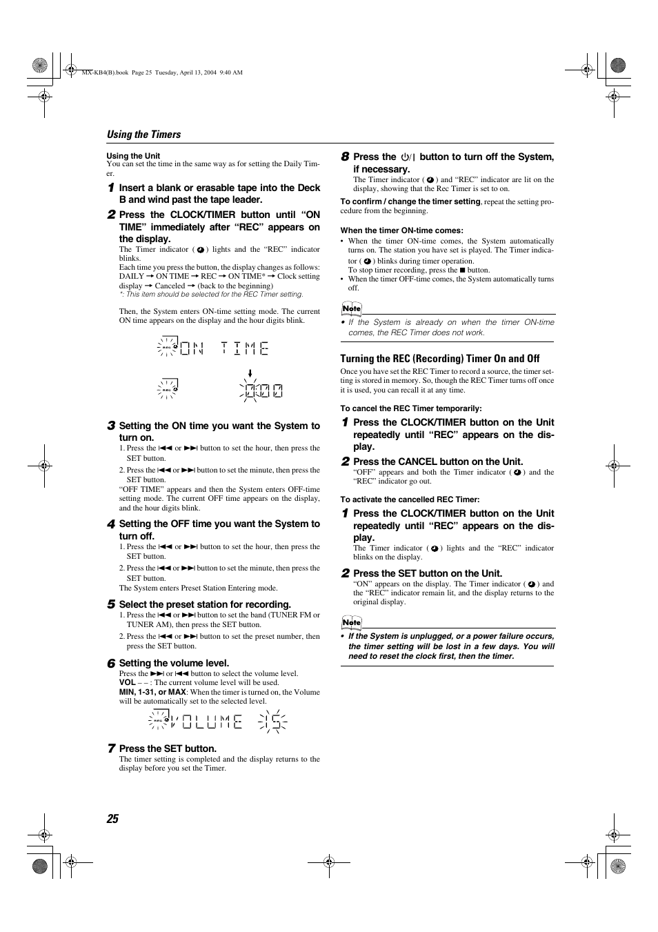 JVC ca-mxkb4 User Manual | Page 28 / 32