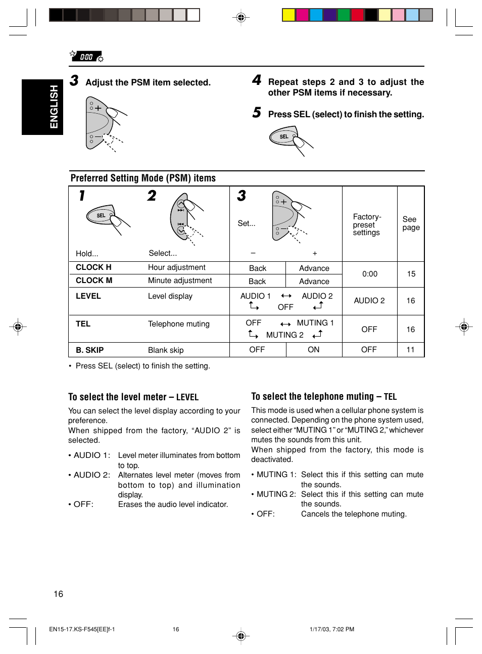 JVC KS-F545 User Manual | Page 16 / 25