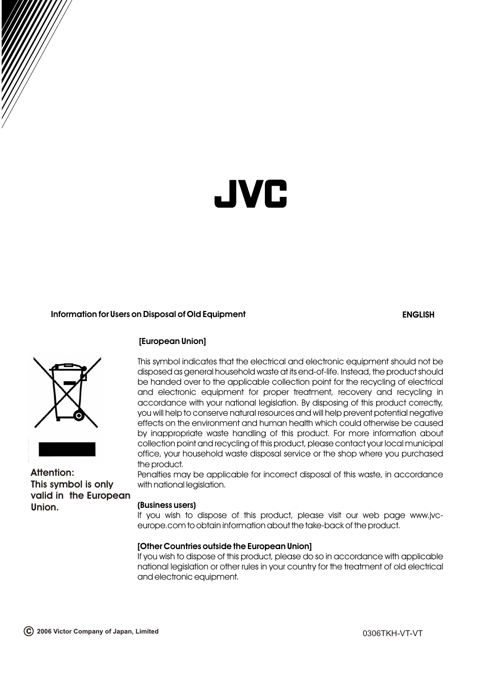 JVC TU-DB1SFR User Manual | Page 22 / 22