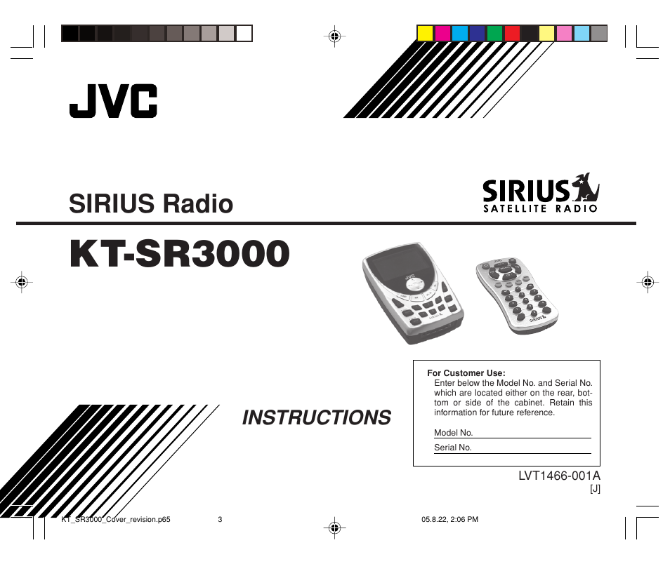 JVC KT-SR3000 User Manual | 48 pages