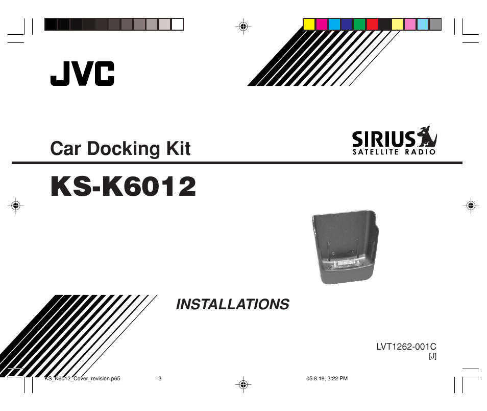 Ks-k6012, Car docking kit, Installations | JVC KT-SR3000 User Manual | Page 37 / 48