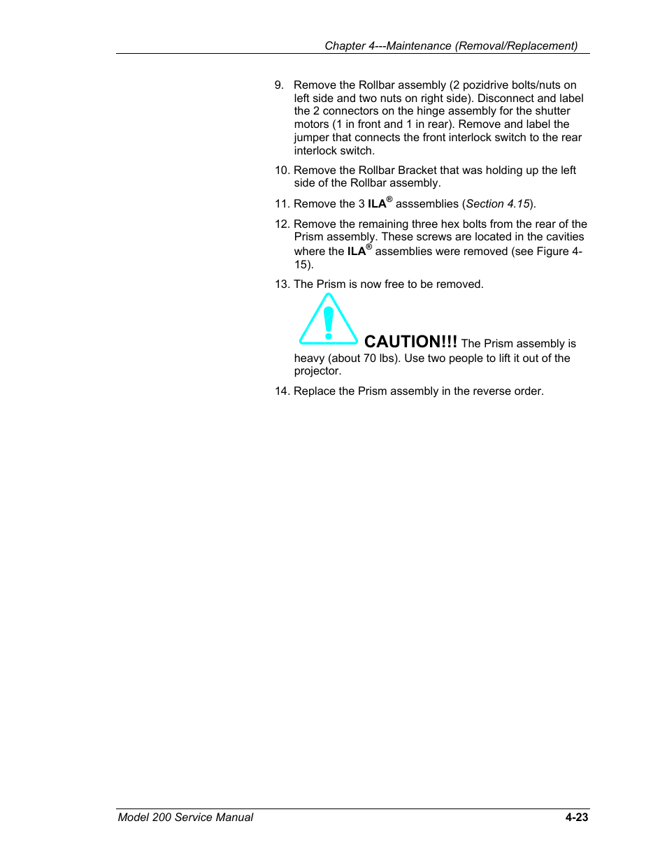 Caution | JVC Model 200 User Manual | Page 120 / 140