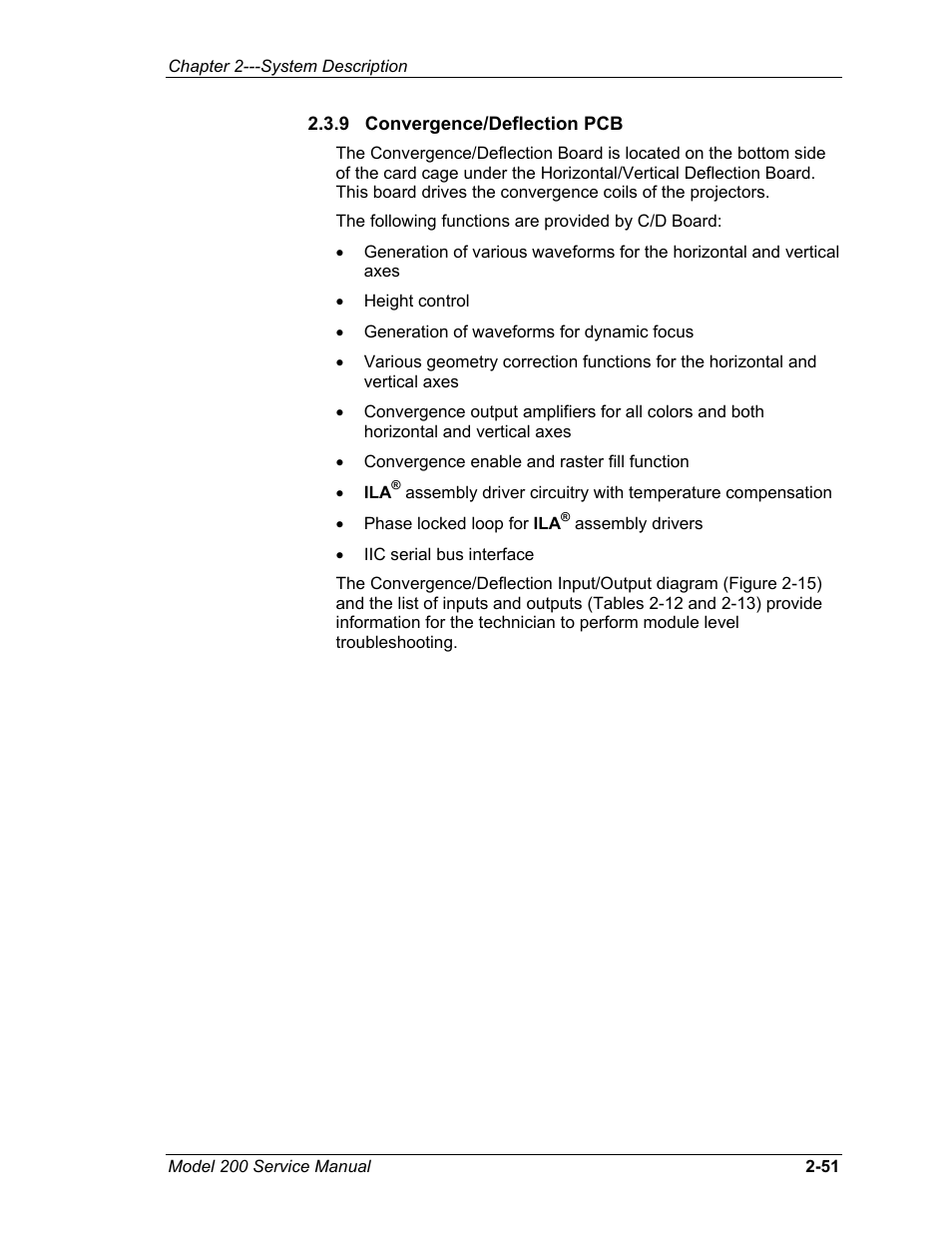 9 convergence/deflection pcb | JVC Model 200 User Manual | Page 65 / 140