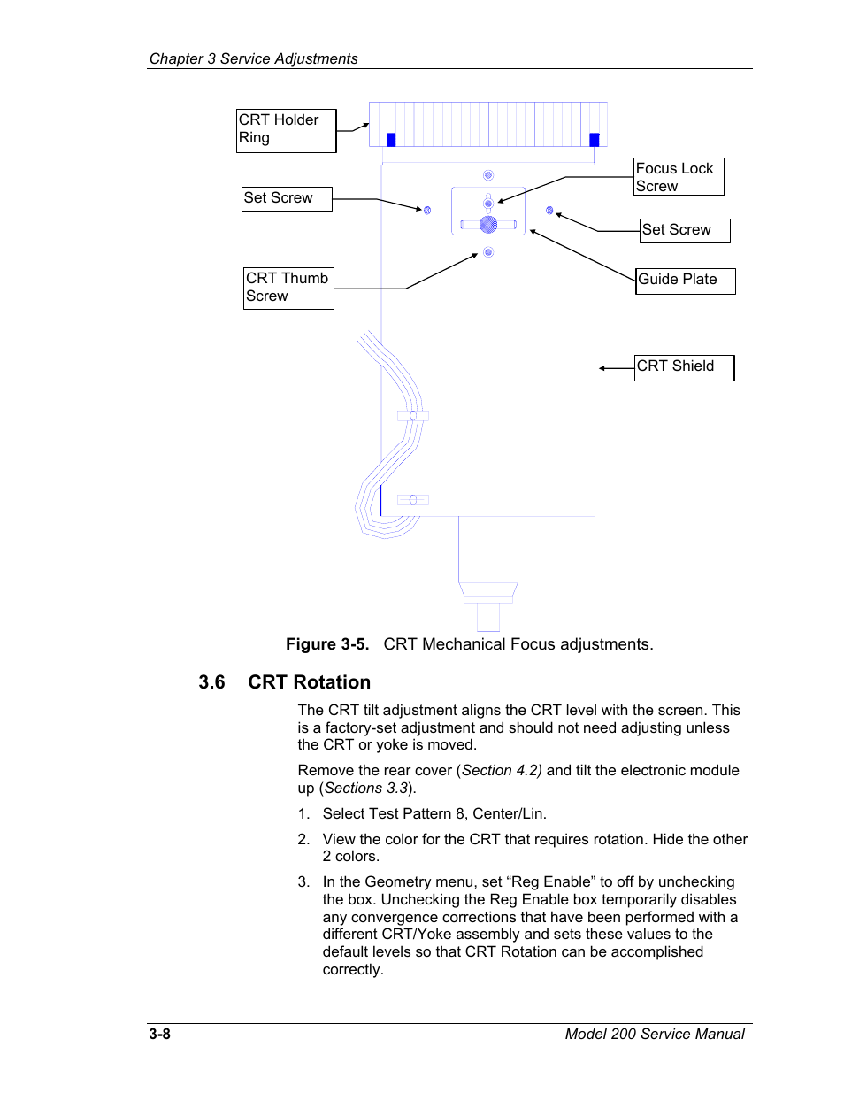 6crt rotation, 6 crt rotation | JVC Model 200 User Manual | Page 87 / 140