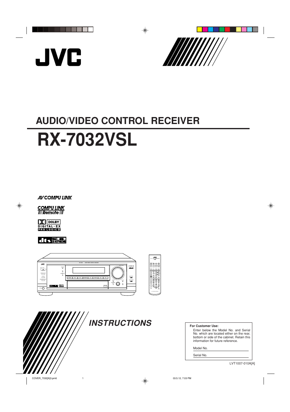 JVC LVT1007-010A[A] User Manual | 53 pages