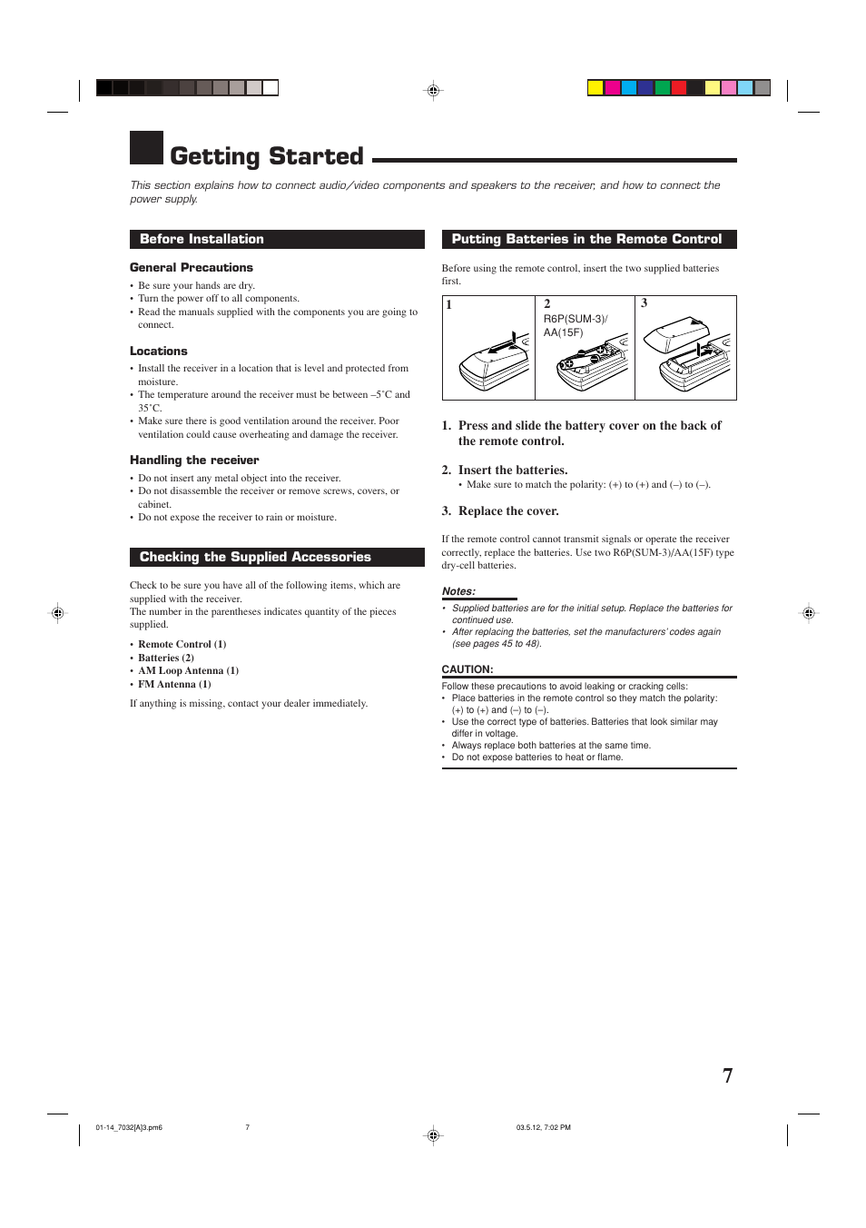 Getting started | JVC LVT1007-010A[A] User Manual | Page 9 / 53