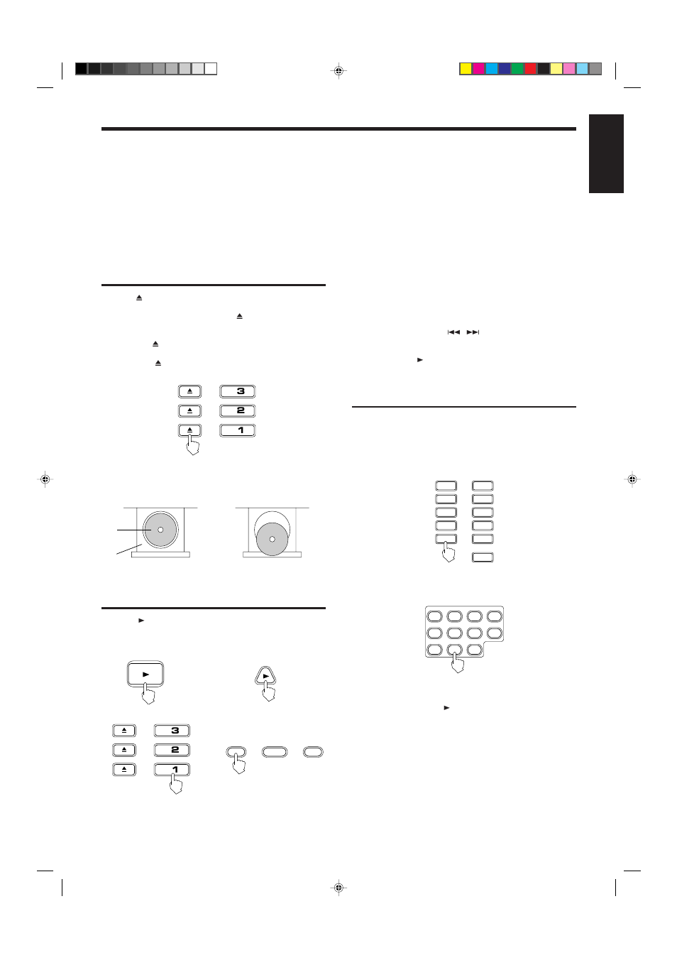 Starting to play disc(s), Using number keys | JVC XL-MV7000GD User Manual | Page 11 / 32