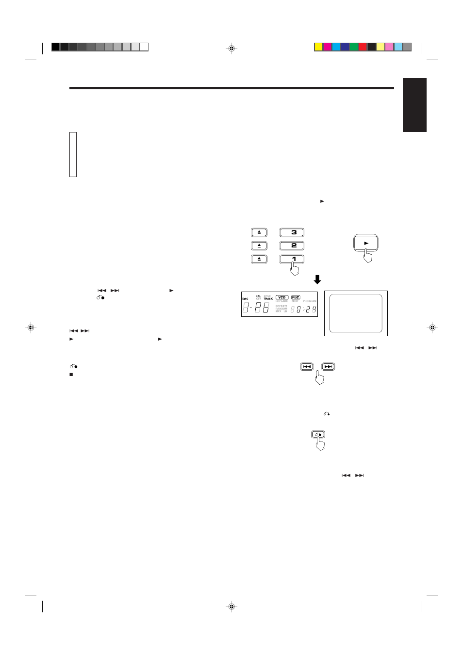 Operation of playback control function, English | JVC XL-MV7000GD User Manual | Page 25 / 32