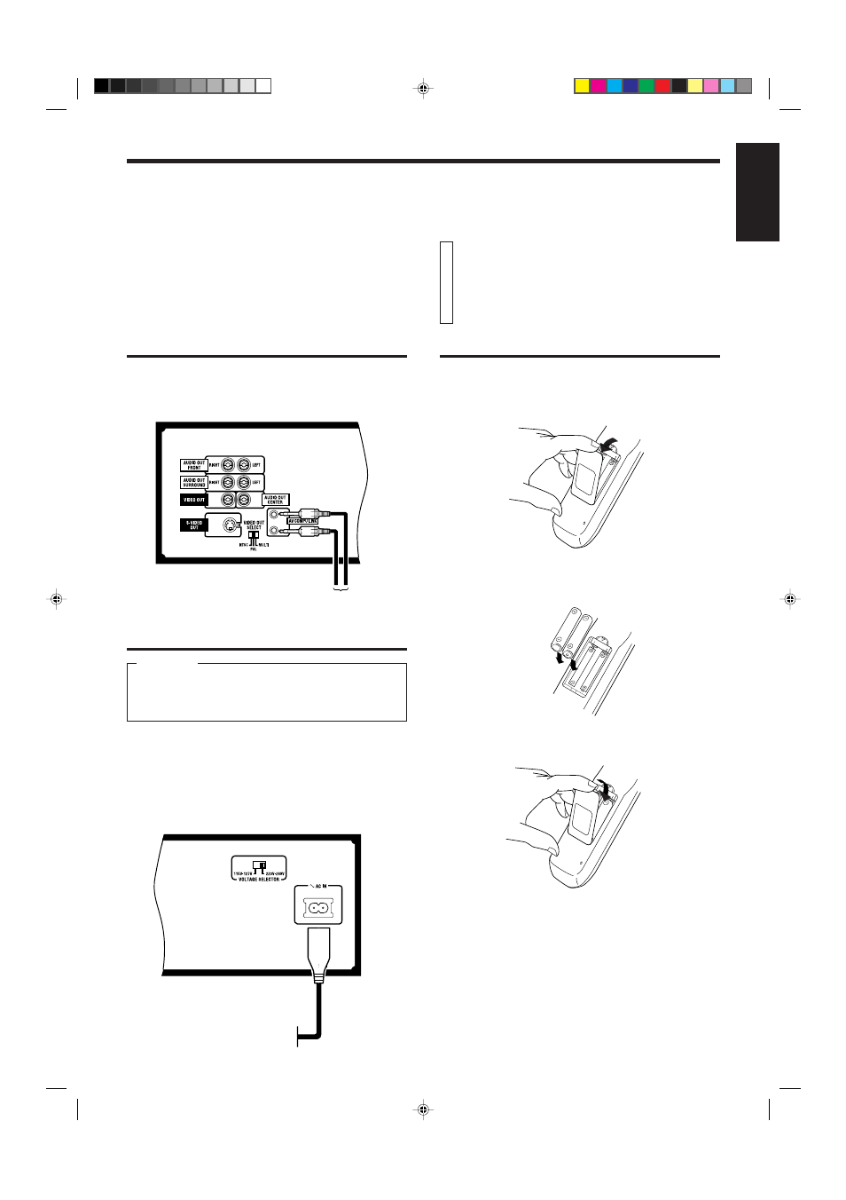 Installing batteries | JVC XL-MV7000GD User Manual | Page 7 / 32