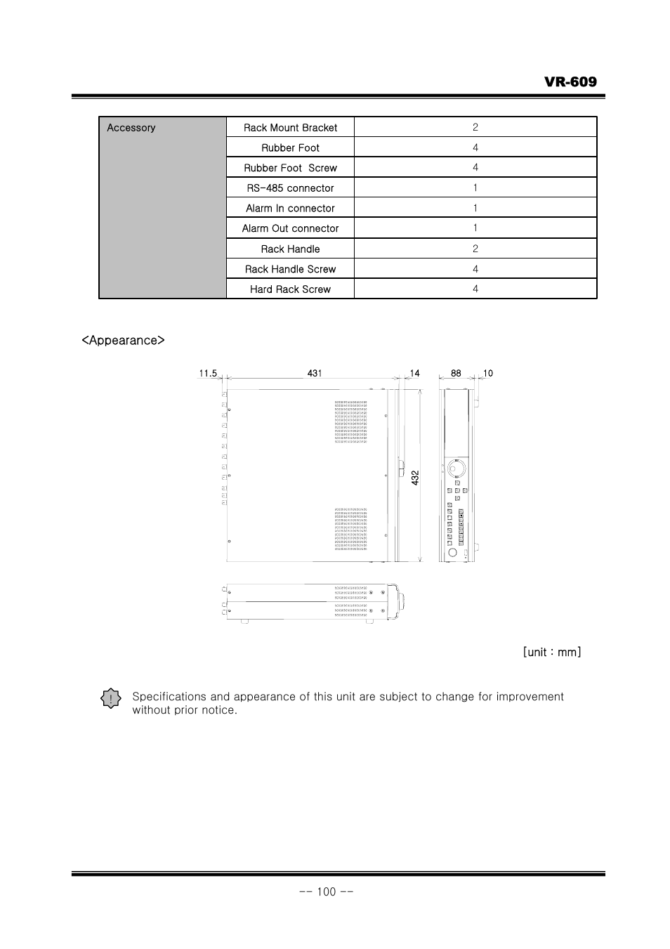 Vr-609 | JVC VR-609 User Manual | Page 100 / 102