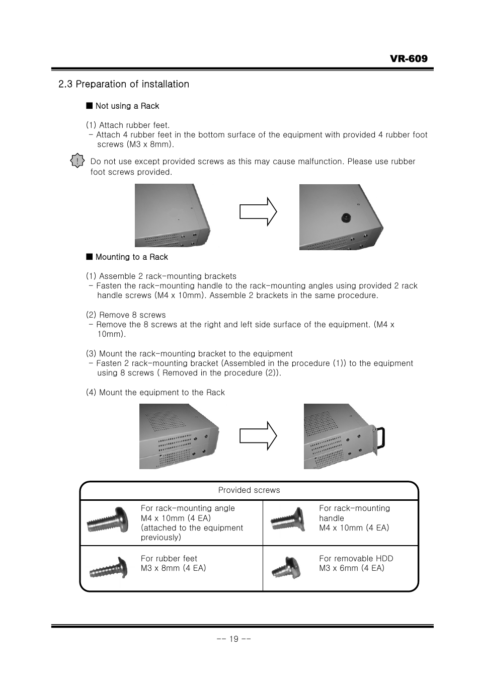 JVC VR-609 User Manual | Page 19 / 102
