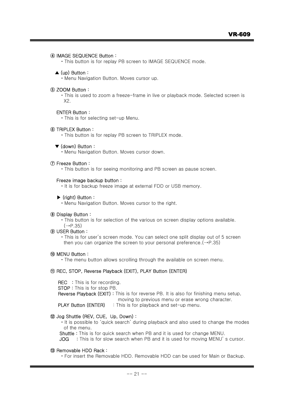 JVC VR-609 User Manual | Page 21 / 102