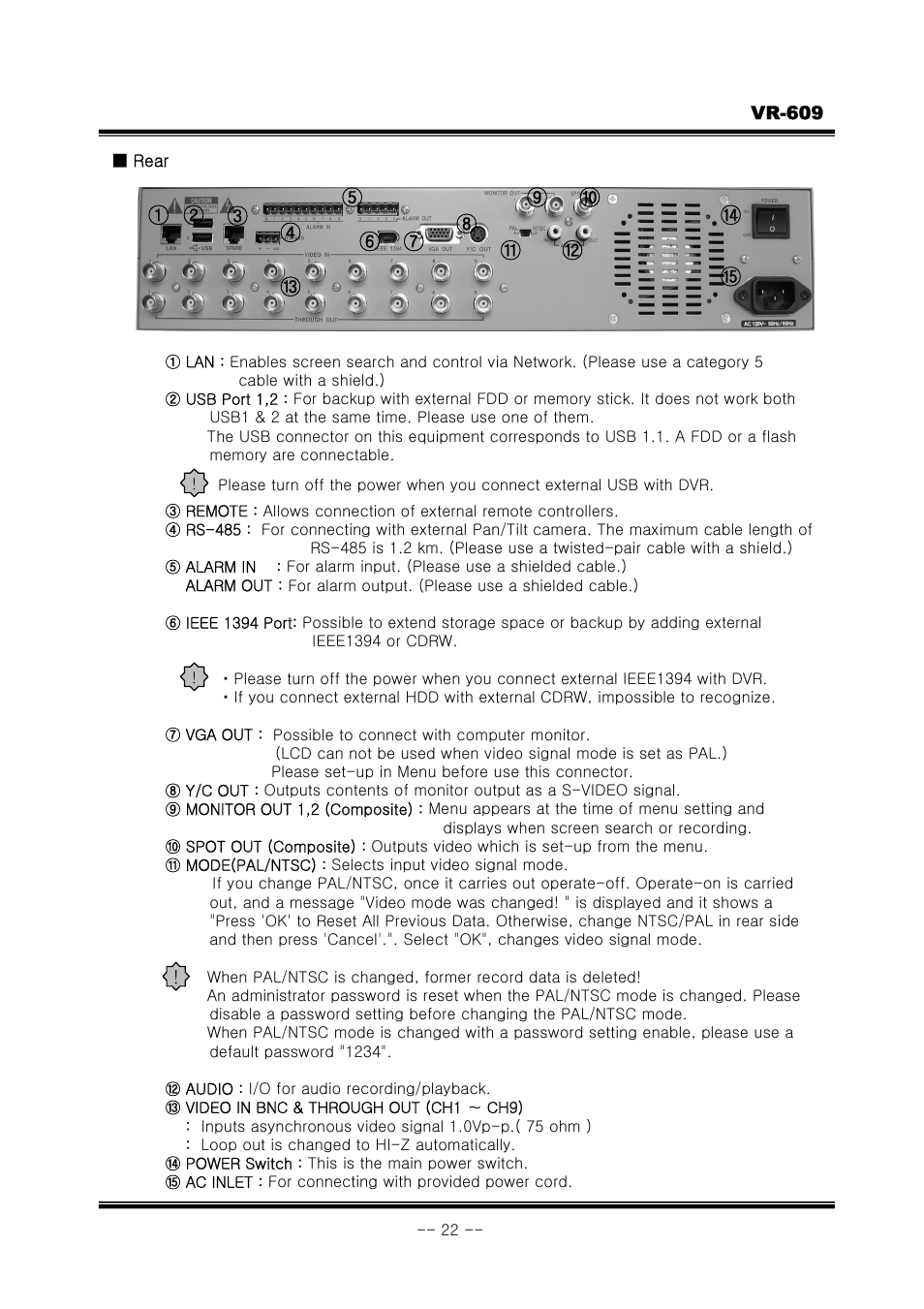 JVC VR-609 User Manual | Page 22 / 102