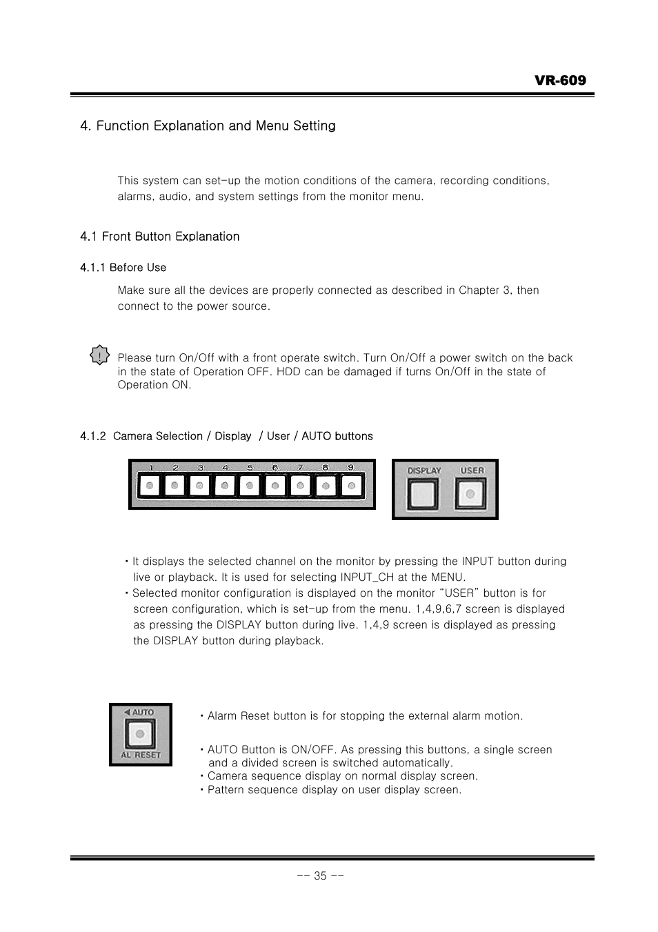 JVC VR-609 User Manual | Page 35 / 102