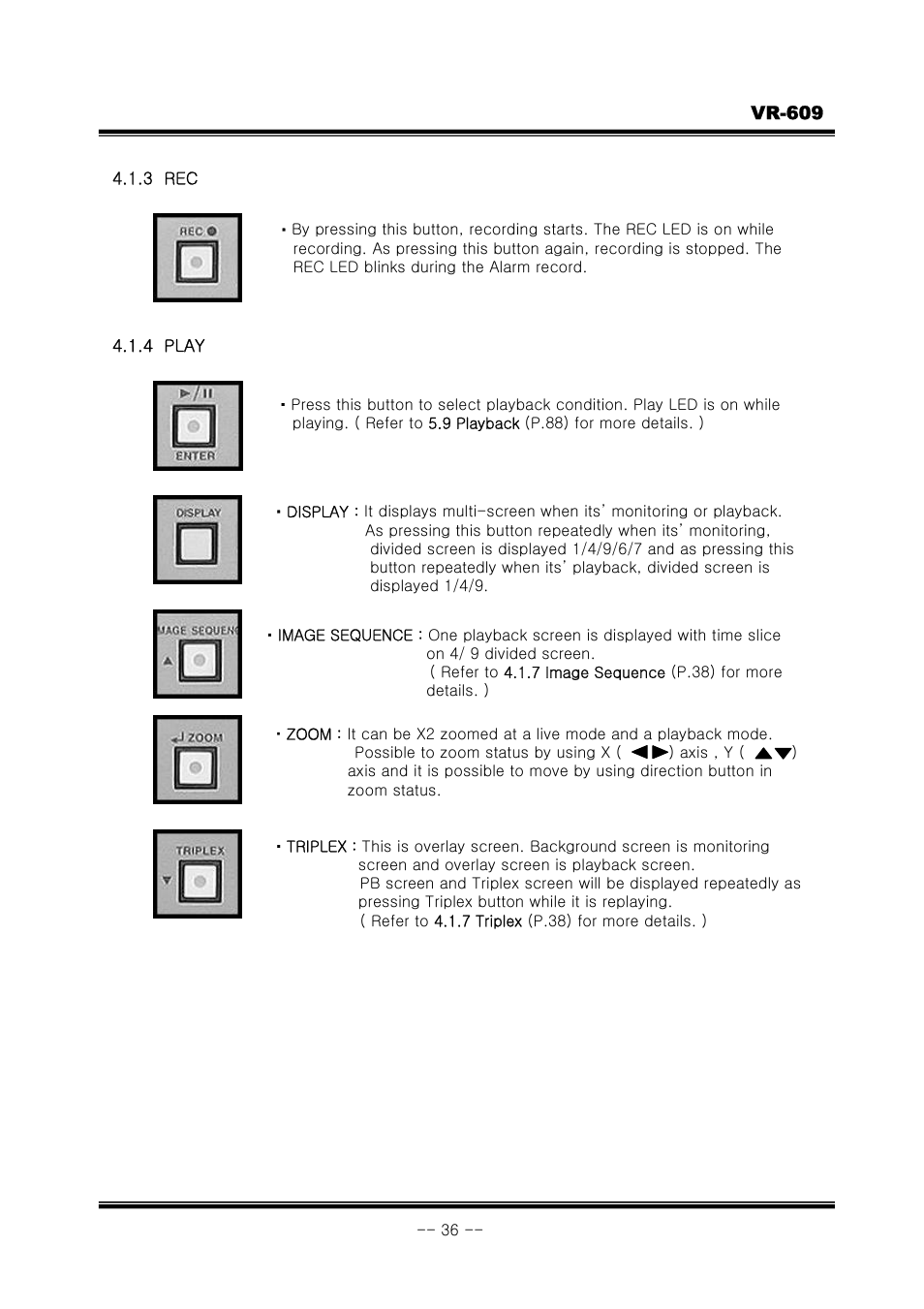 JVC VR-609 User Manual | Page 36 / 102