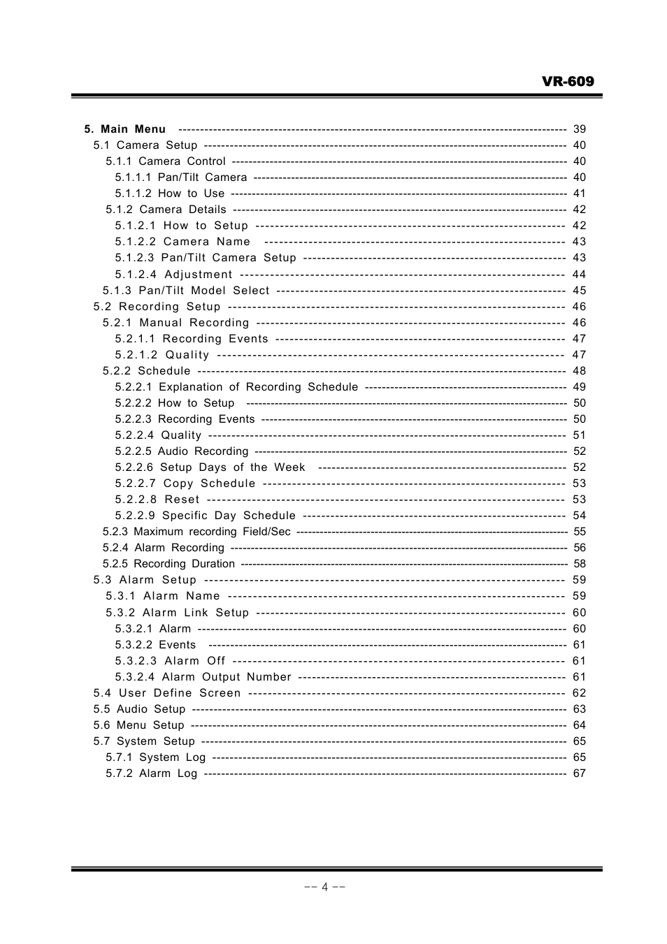 JVC VR-609 User Manual | Page 4 / 102