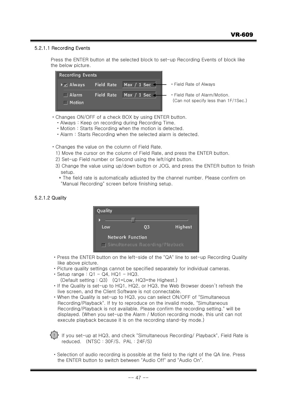 JVC VR-609 User Manual | Page 47 / 102