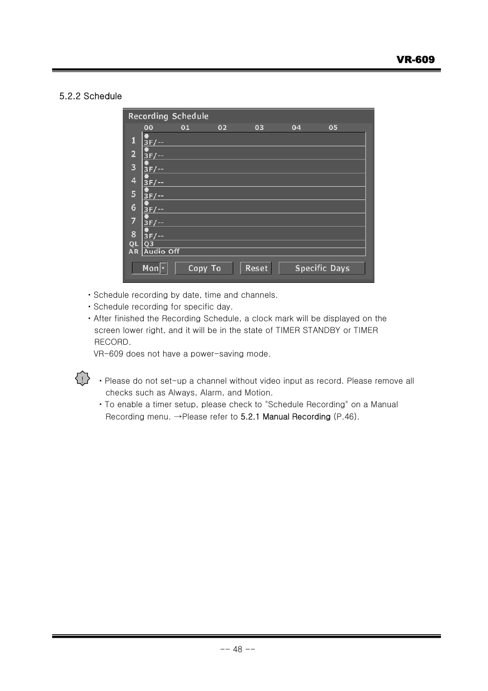 JVC VR-609 User Manual | Page 48 / 102