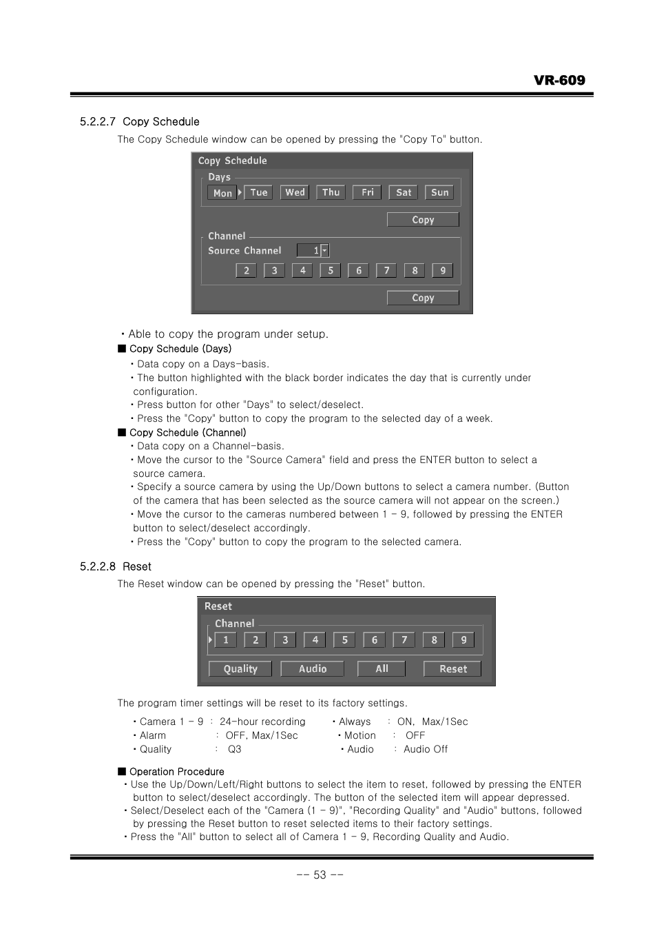 Vr-609 | JVC VR-609 User Manual | Page 53 / 102