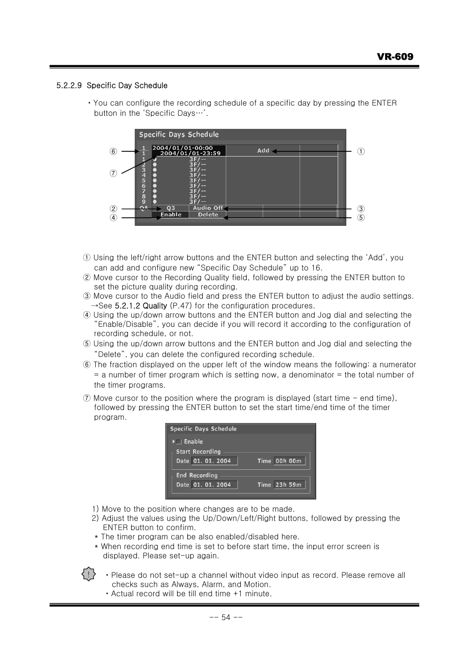 JVC VR-609 User Manual | Page 54 / 102