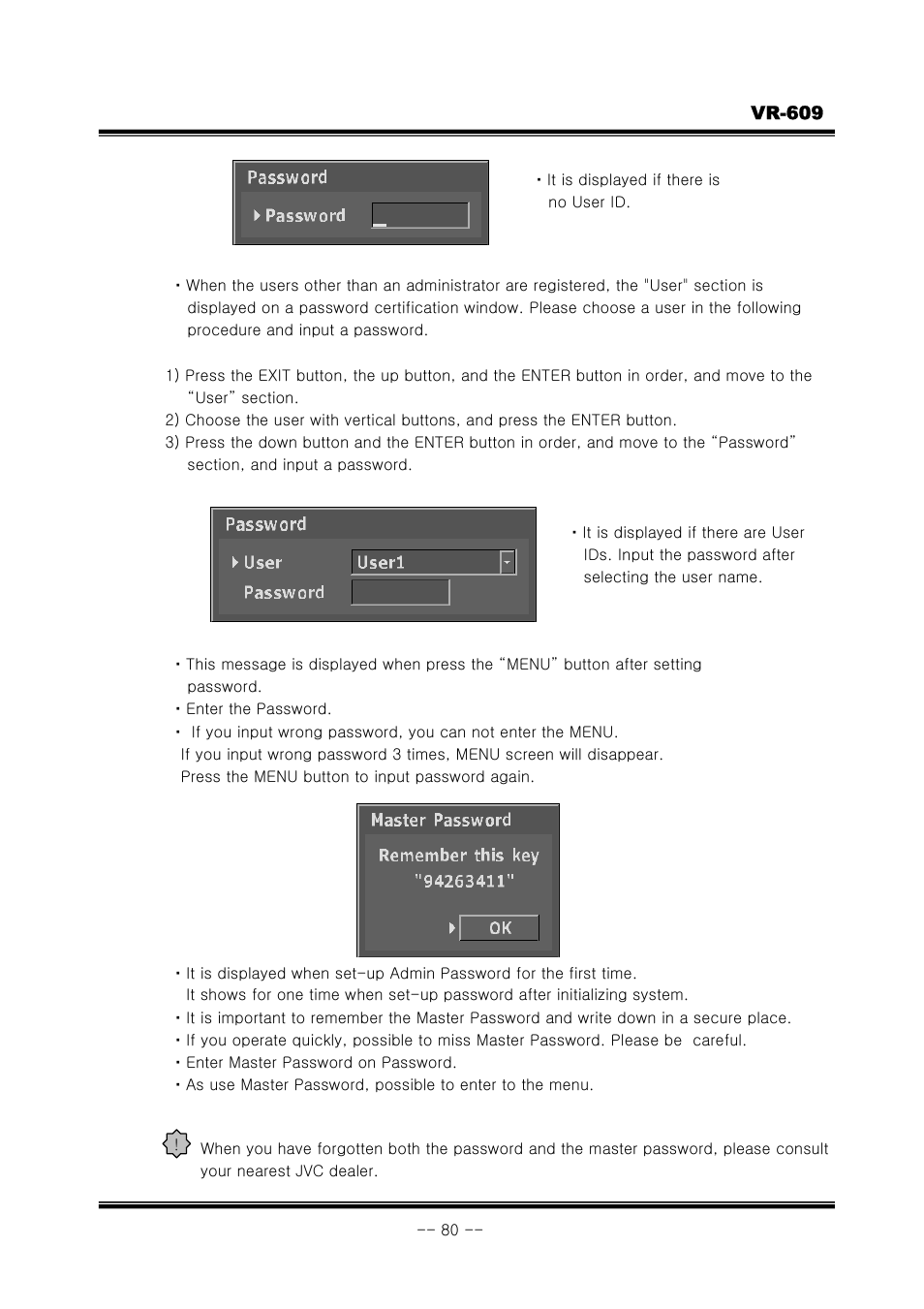 JVC VR-609 User Manual | Page 80 / 102