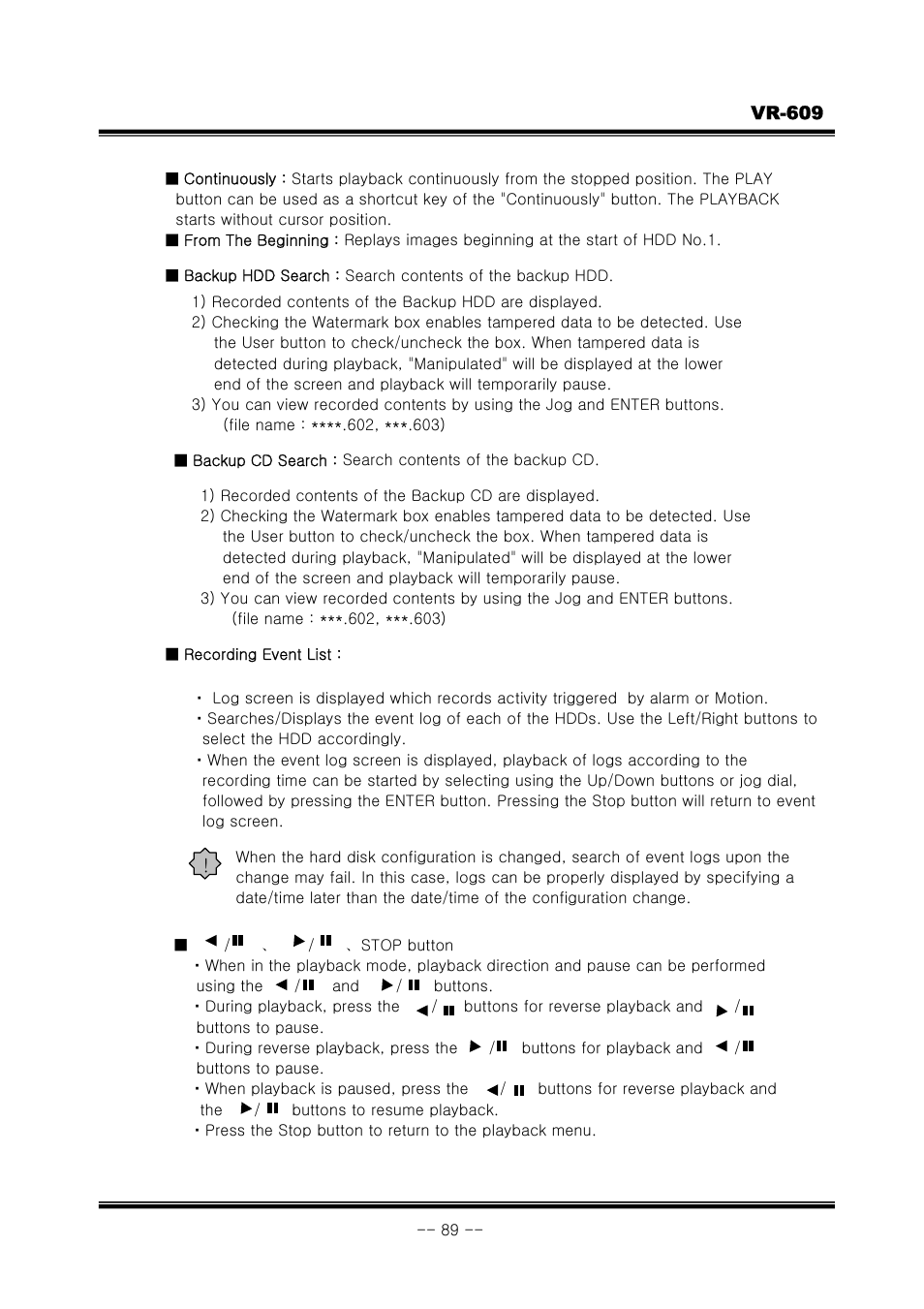 JVC VR-609 User Manual | Page 89 / 102