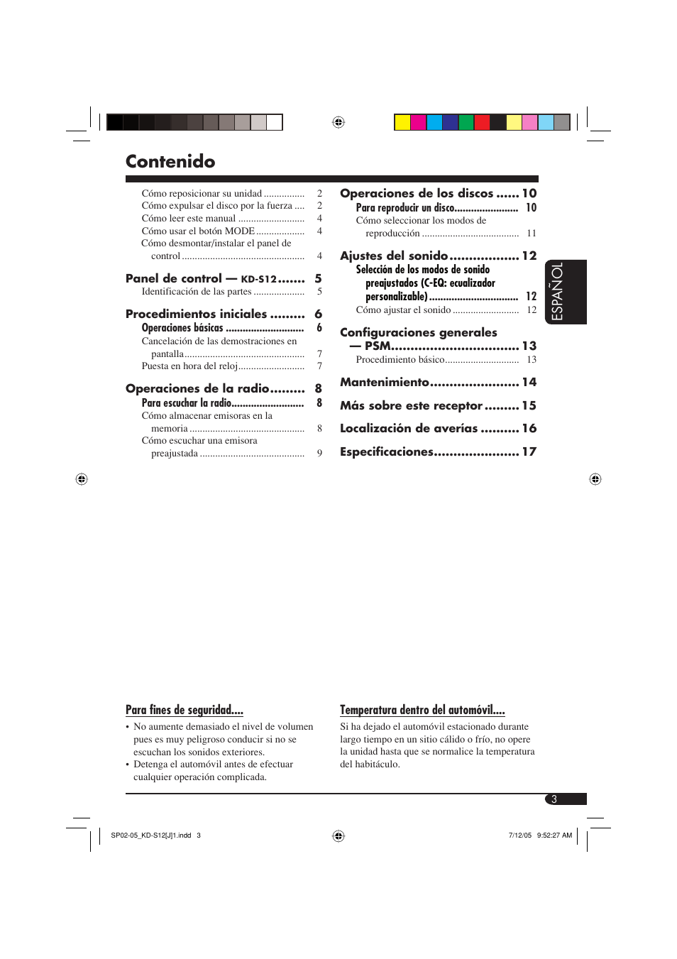 JVC KD-S12 User Manual | Page 19 / 34