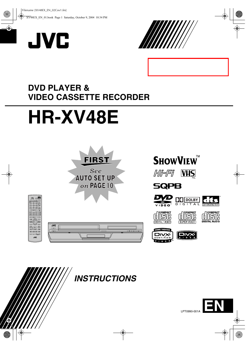 JVC HR-XV48E User Manual | 72 pages