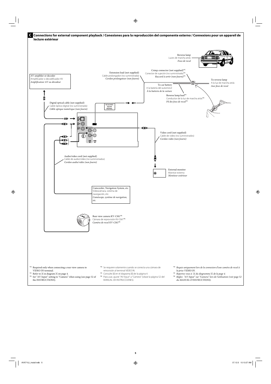 JVC KW-ADV790 User Manual | Page 5 / 6