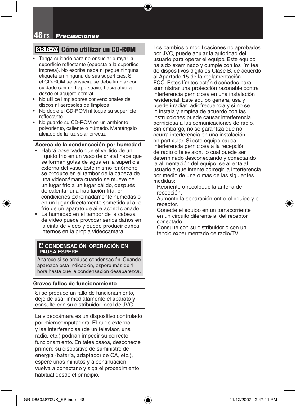 Cómo utilizar un cd-rom | JVC GR-D850U User Manual | Page 98 / 104