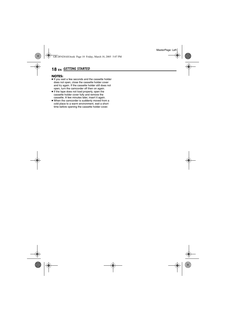 JVC GR-DF428 User Manual | Page 18 / 56