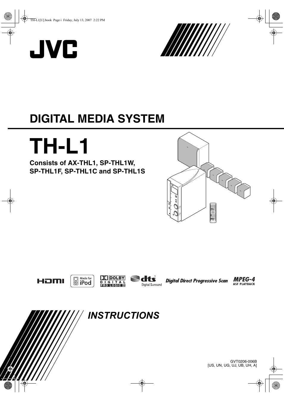 JVC SP-THL1W User Manual | 36 pages