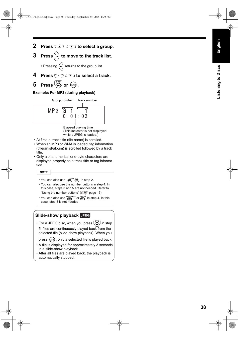 JVC UXQD90S User Manual | Page 41 / 116