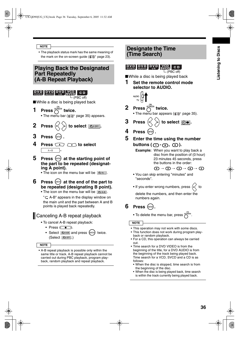 Designate the time (time search) | JVC UXQD90S User Manual | Page 97 / 116
